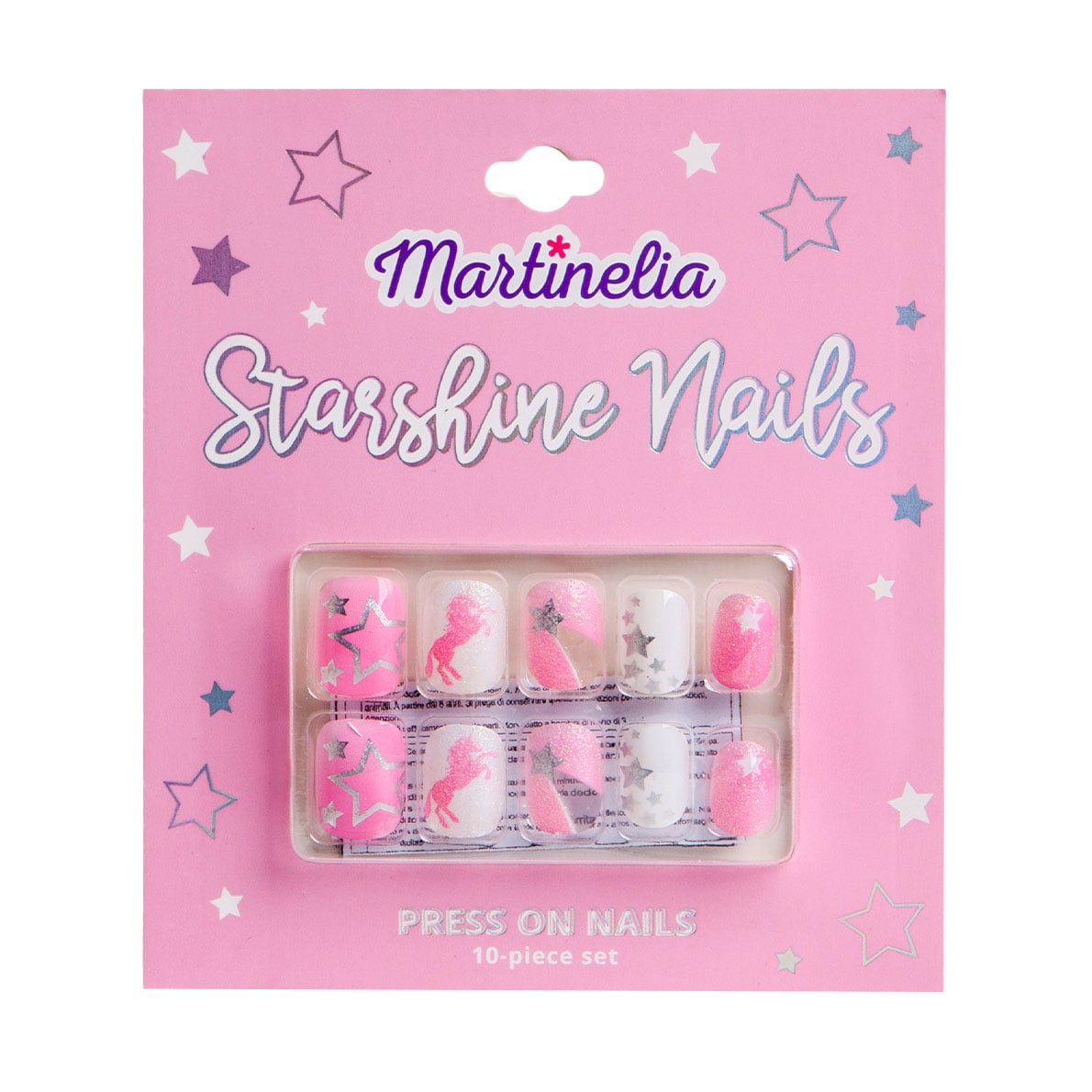 Наліпки для нігтів Martinelia Starshine Unicorn Press On Nail Set, 10 шт