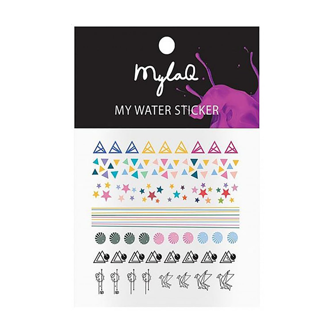 Наліпки для нігтів MylaQ My Water Stickers Геометрія